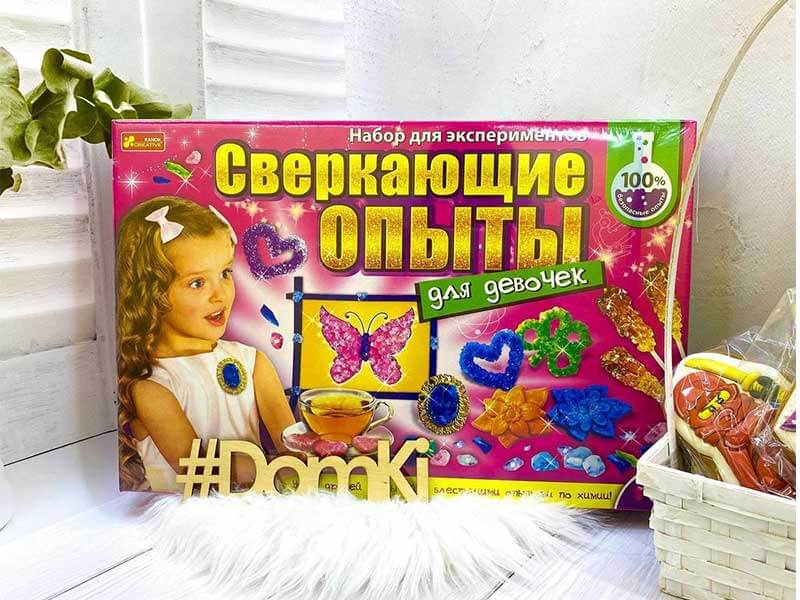 Набор для эксперементов Сверкающие опыты для девочек 8+ Украина (12114062Р) - 654 large popup