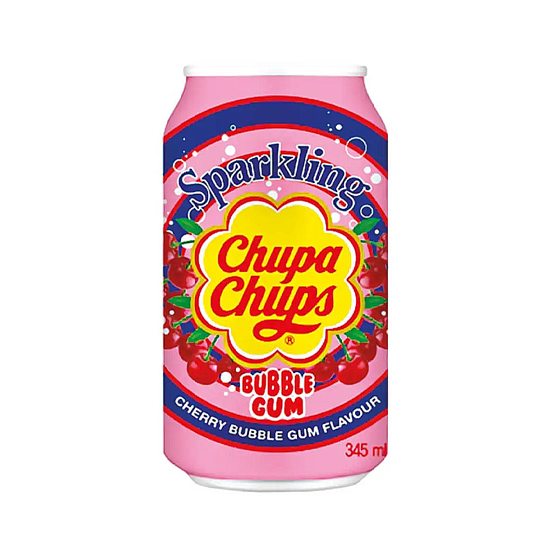 Напій газований Chupa Chups зі смаком вишні, ж/б, 345 мл. (415383) large popup