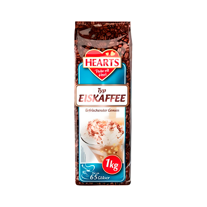 Напій кавовий капучіно Hearts Cappucino Eiskaffee Ice Coffee, 1кг.
 large popup