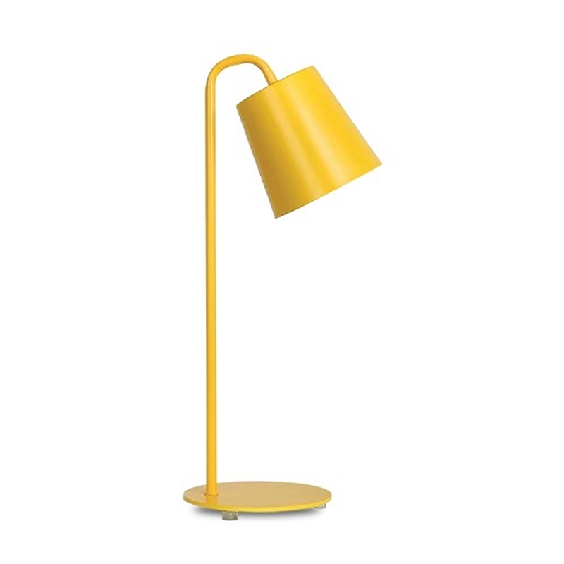 Настільний світильник в жовтому корпусі метал large popup