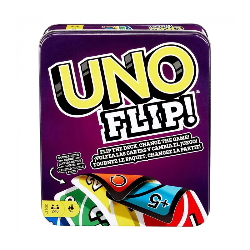 Настільна гра Уно флип (Uno Flip) Металева коробка - 52619 large popup