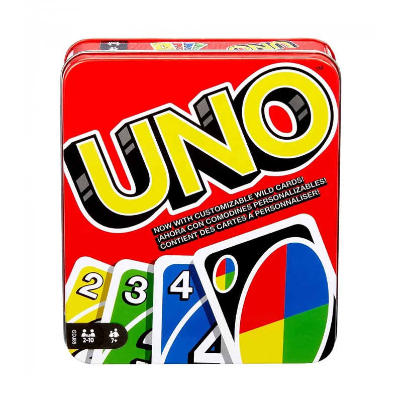 Настільна гра Уно (Uno WIld) Металева коробка large popup
