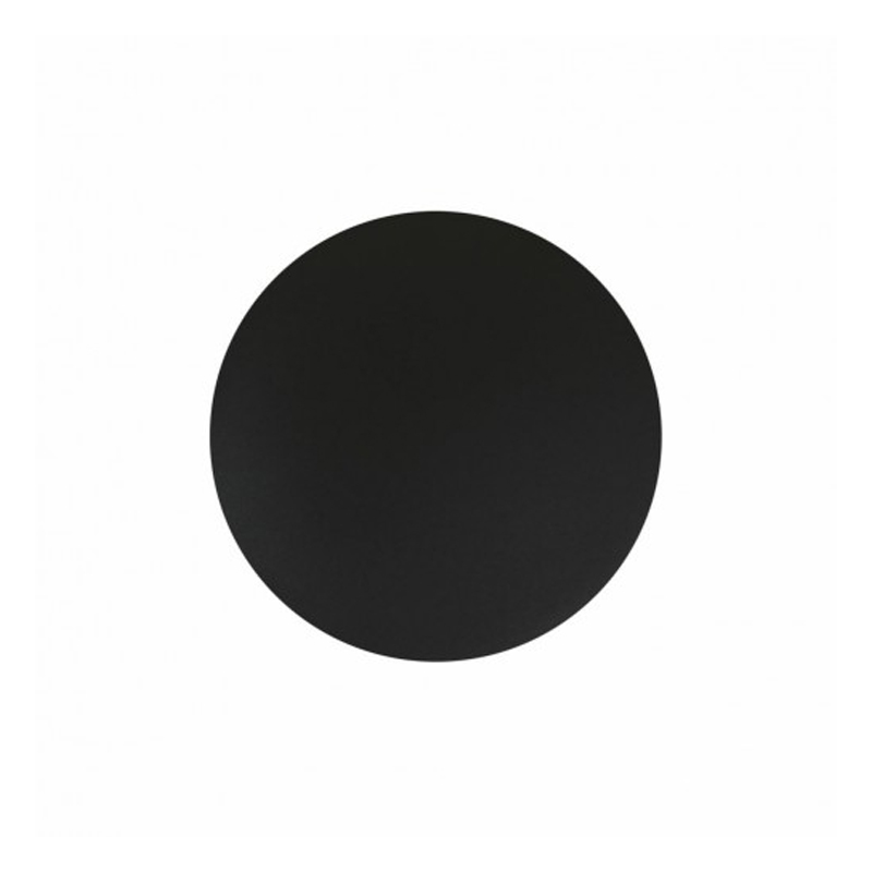 Настінний накладний світильник-коло в чорному корпусі large popup