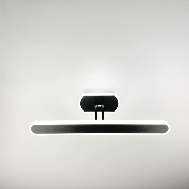Настінний світильник для інтер'єрного підсвічування овальної форми, чорний large popup