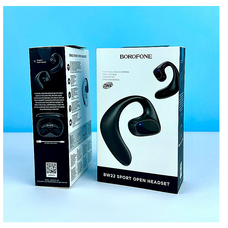 Навушники Borofone BW22 Dawn air conduction бездротові, чорні  large popup