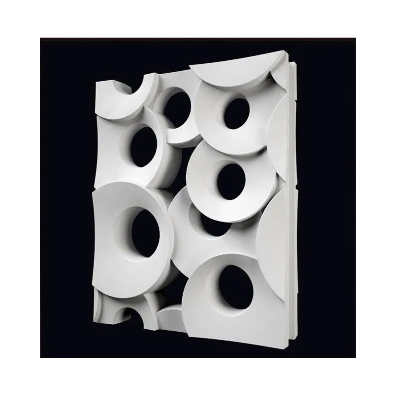 Панелі 3D Igips, "Кольца" гіпсові, декоративні, міжкімнатні перегородки, розмір 40*50*10см large popup