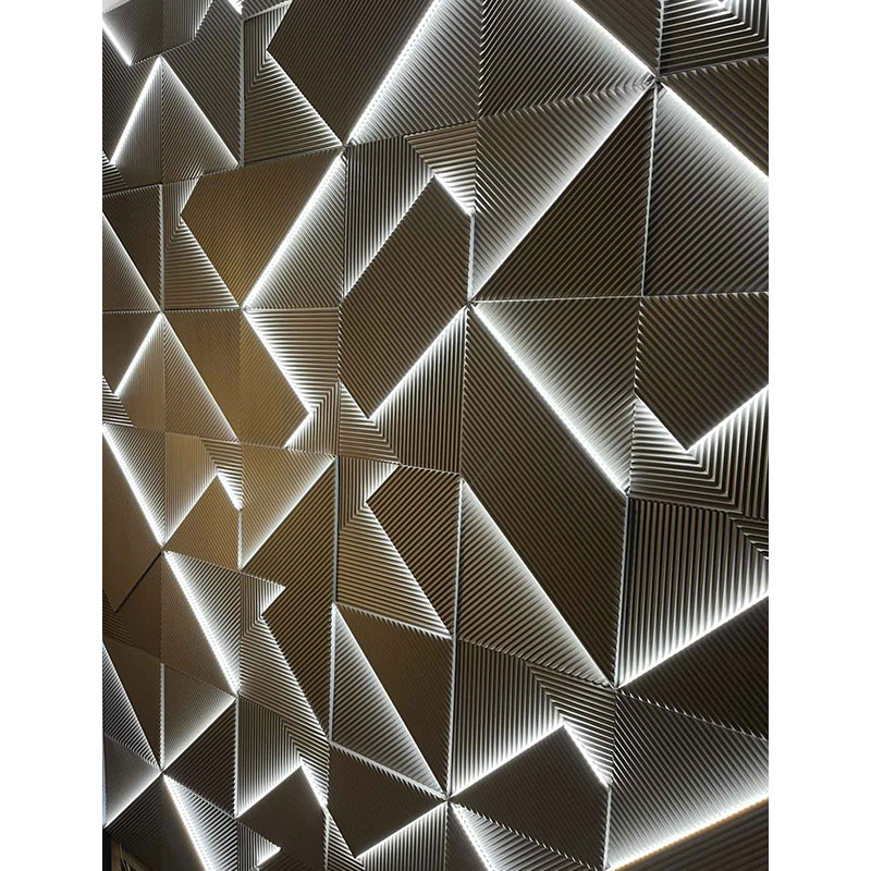 Панелі 3D Igips,"Led поля" гіпсові, для декору стін, розмір 50х50cм large popup