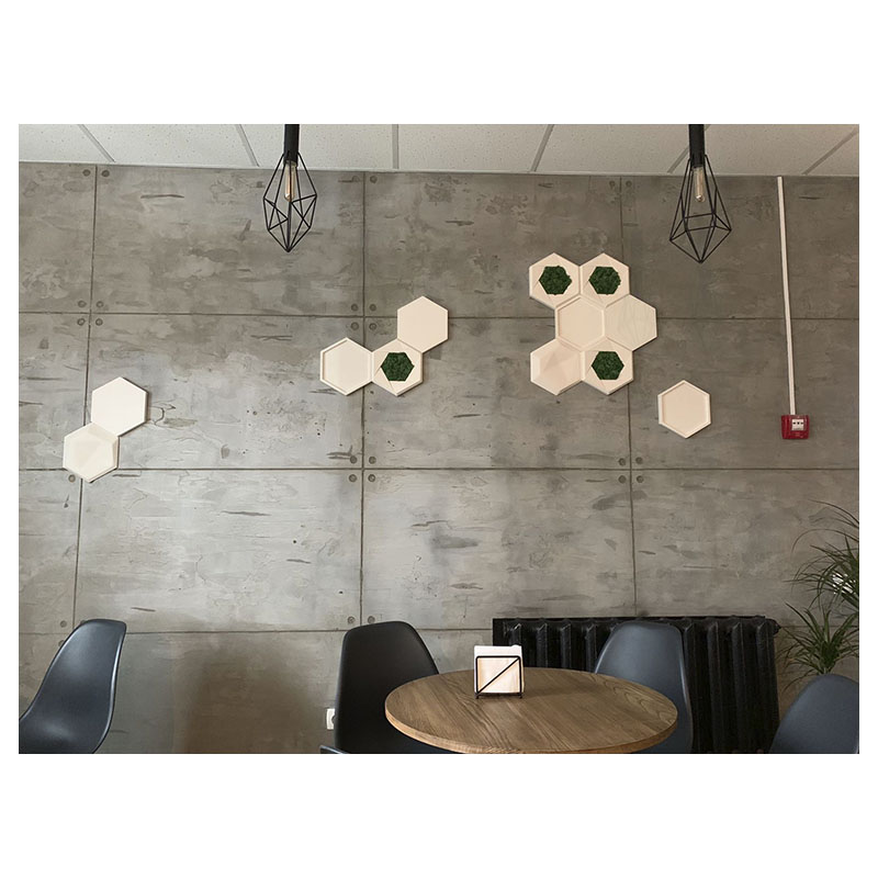 Панелі 3Д Igips, "Серія стільники", декоративні панелі під мох для стін та стель large popup