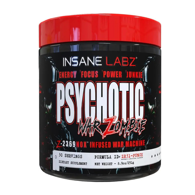 Передтренувальний комплекс Insane Labz Psychotic War Zombie 251 g (Fruit Punch) large popup