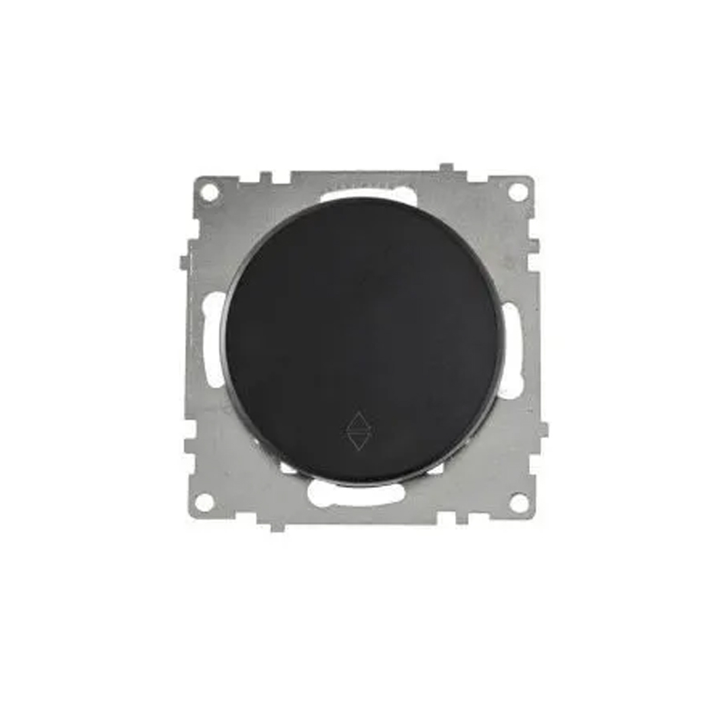 Перемикач OneKeyElectro одинарний, колір чорний (ОКЕ200102Ч) large popup