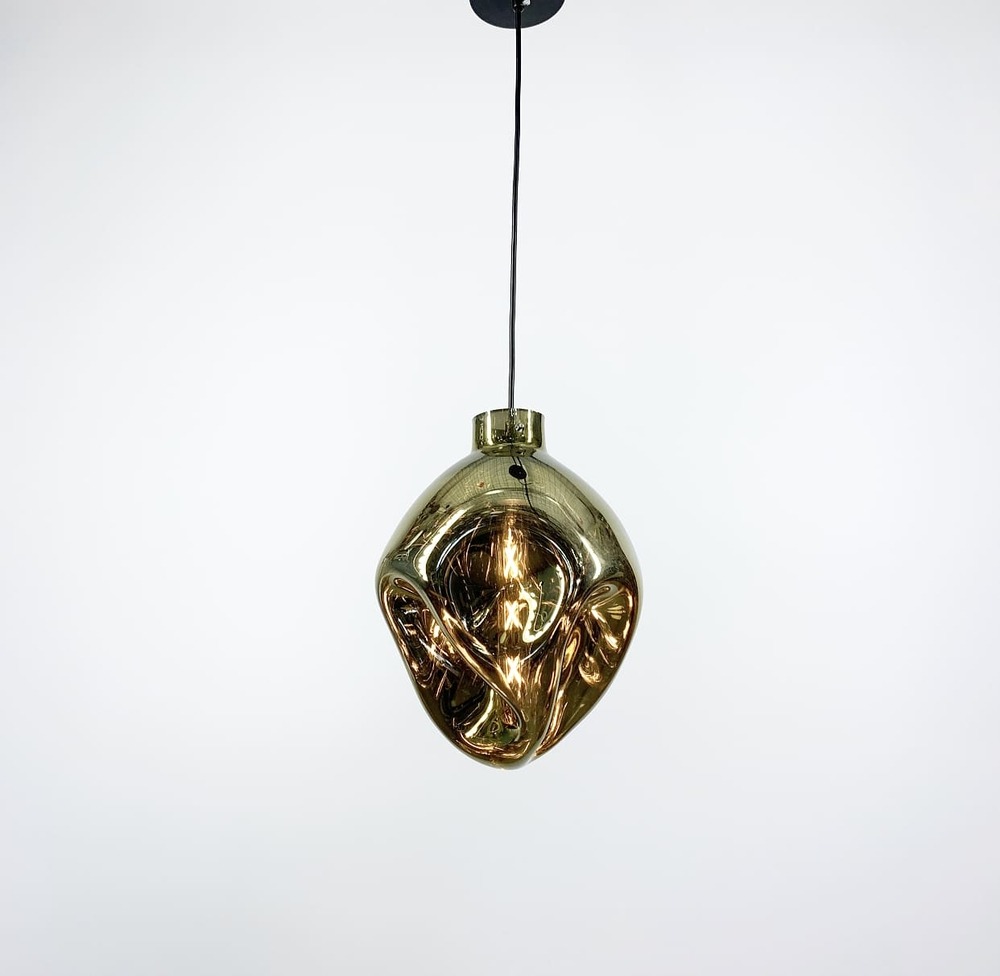 Підвісний світильник Tramonto з плафоном золотого кольору large popup