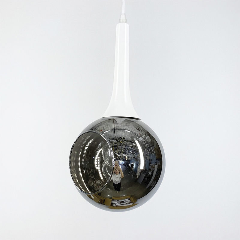 Підвісний світильник з відкритим плафоном, колір плафона графітовий large popup