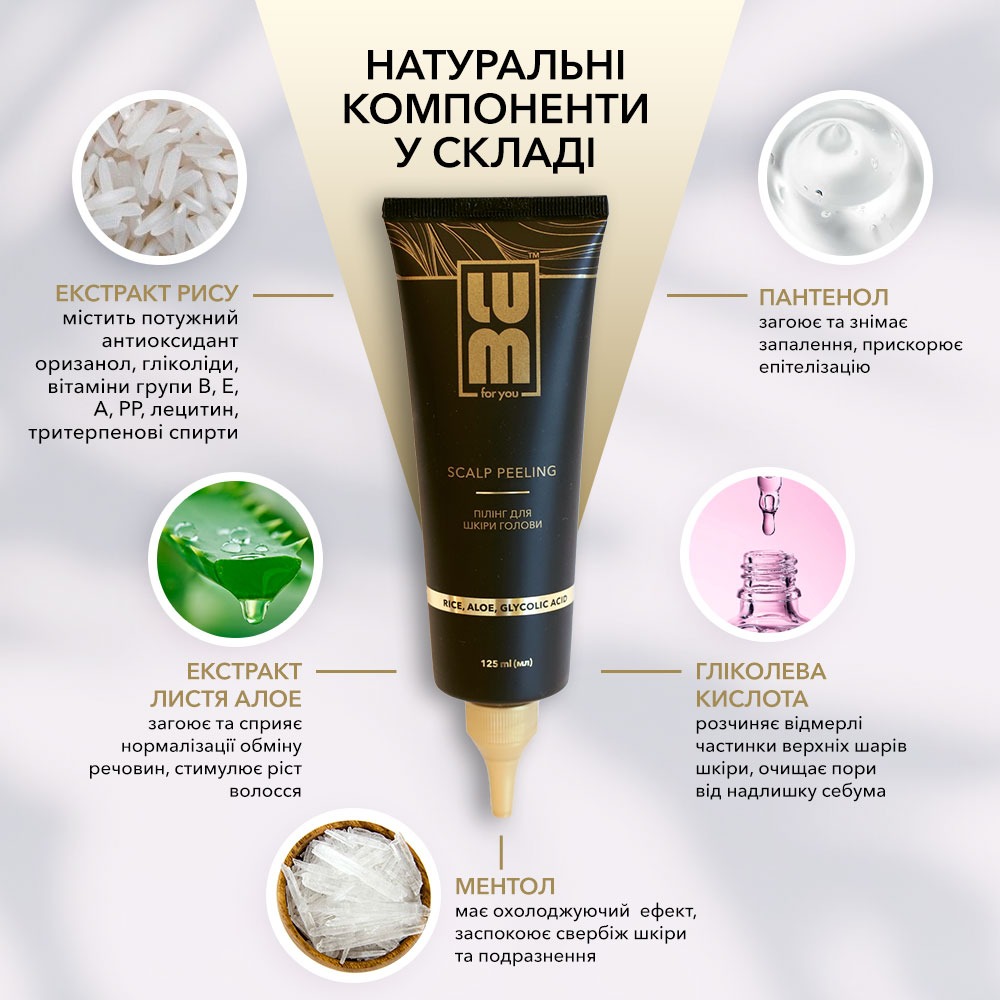 Пілінг для шкіри голови LUM Scalp peeling, 125 мл large popup