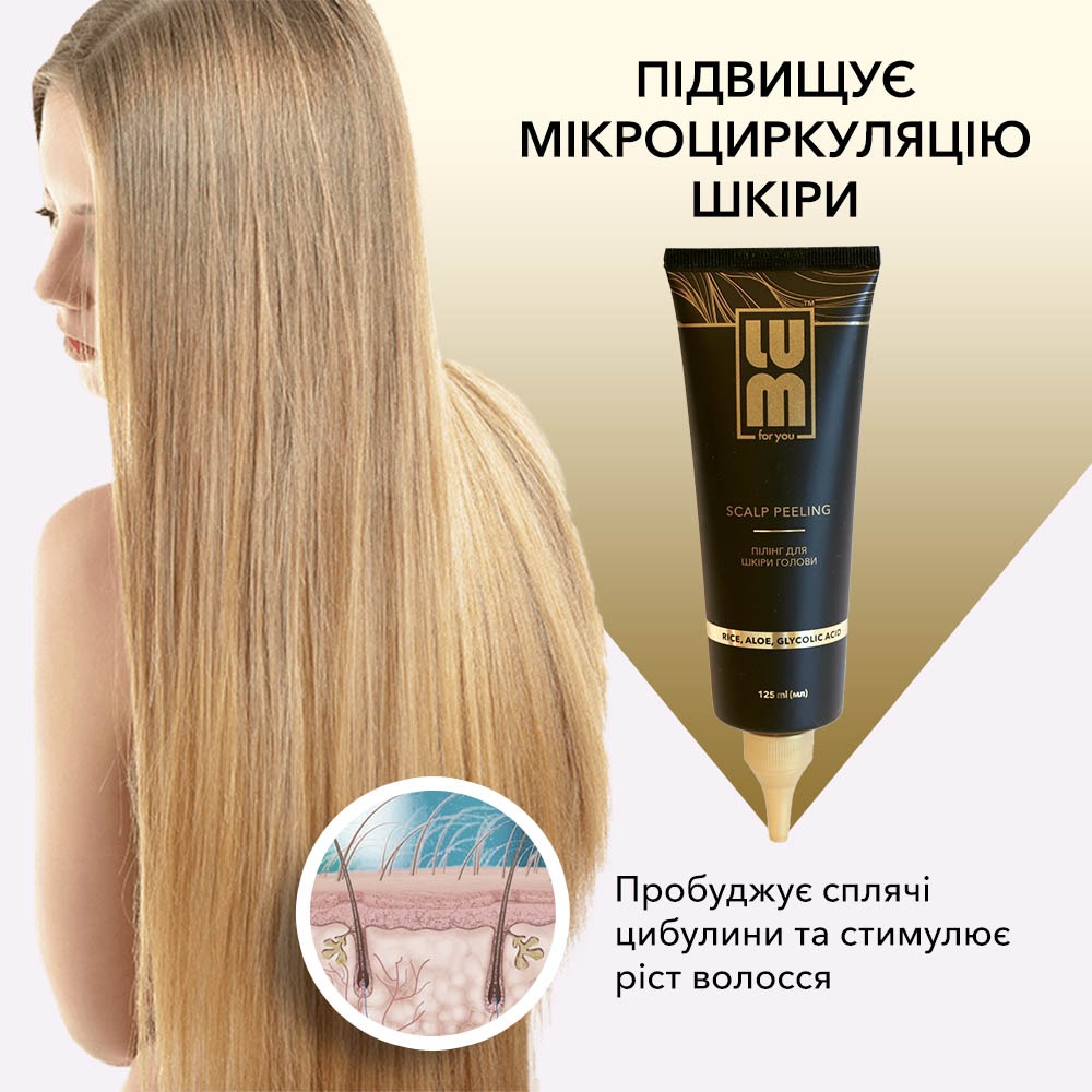 Пілінг для шкіри голови LUM Scalp peeling, 125 мл large popup