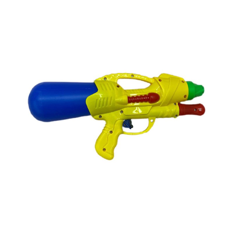 Пистолет водный желто синий с насосом large popup