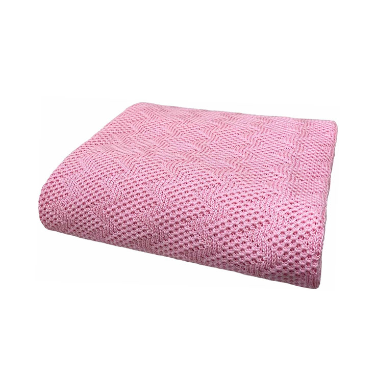 Плед ТМ Прованс, Діно, зігзаг рожевий, 130х170 см (15466) large popup