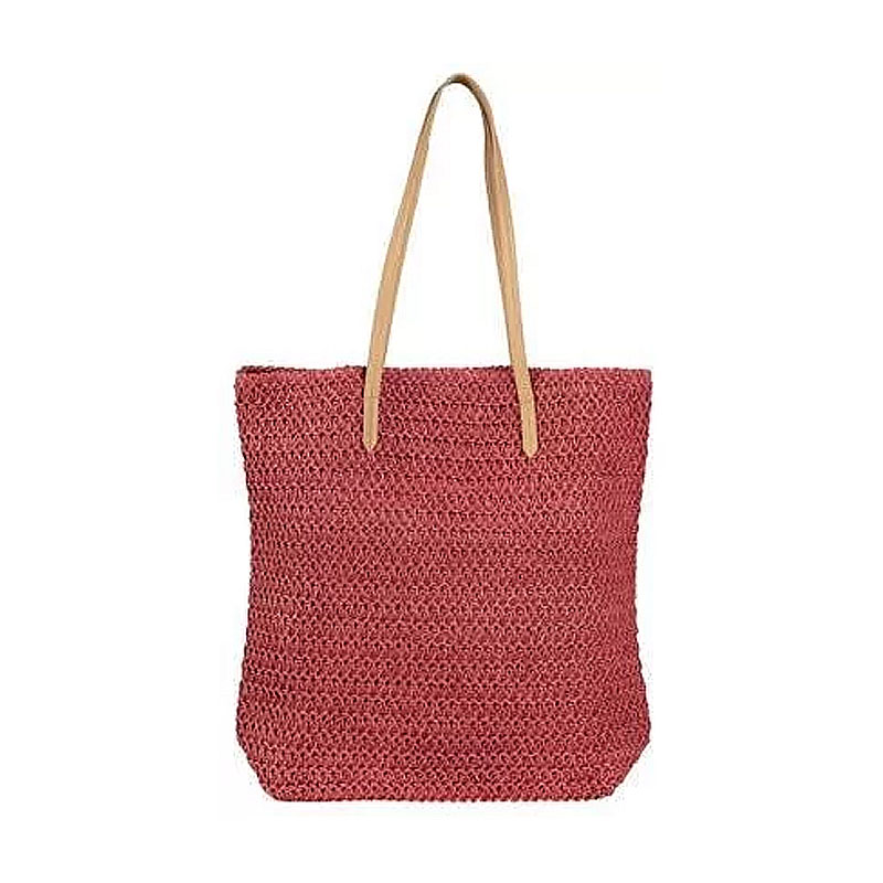 Плетена пляжна сумка, сумка-шопер 2 в 1 Esmara червона (IAN325849 red) large popup