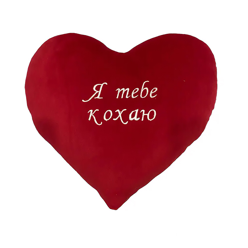 Подушка серцеПодушка серце ,34*28, червоний, (М106/1) - 149366 large popup