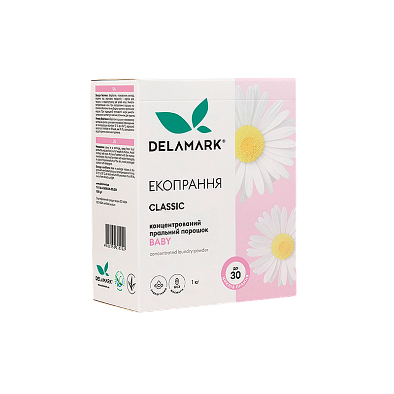 Порошок DeLaMark для дитячої білизни безфосфатний концентрат, 1кг (330222) - 46043 large popup