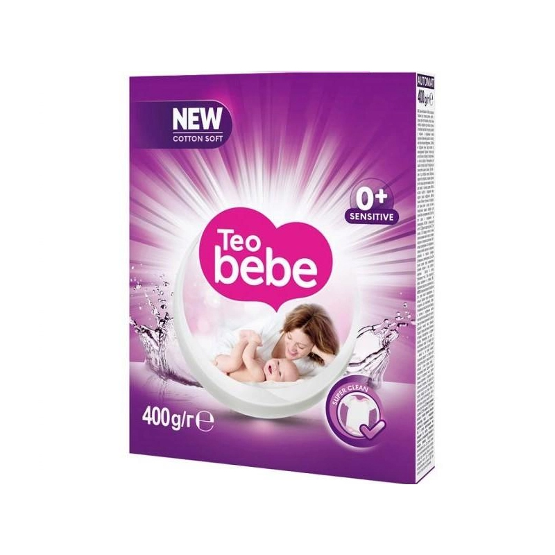 Порошок Teo Bebe New Cotton Soft Sensitive Violet для прання, 400г large popup