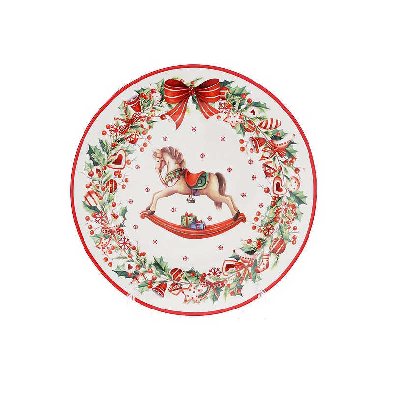 Тарілка обідня Bonadi Різдвяна фантазія, порцелянова 26 см (498-292) large popup