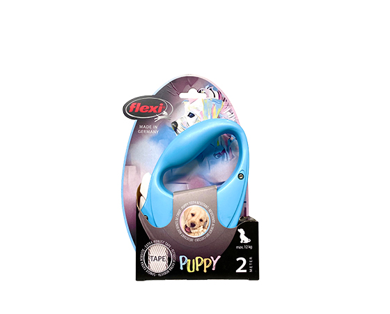 Повідок-рулетка Puppy для собак 2 м/12 кг, світло-синій (44513) large popup