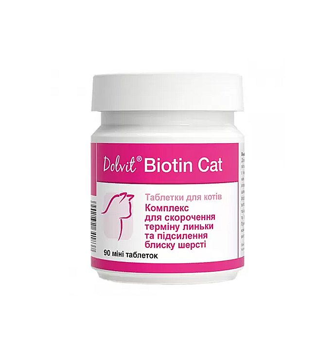 Препарат вітамінно-мінеральний Dolfos Biotin Cat для котів, 90 таб. large popup