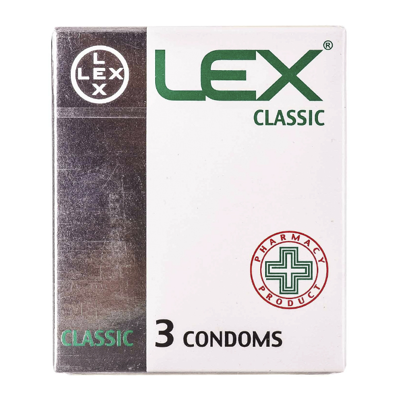 Презервативи LEX Classic Класичні з силіконовим змащувачем, 3шт large popup