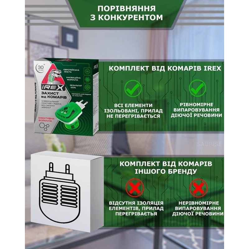 Комплект від комарів IREX дитячій прилад   рідина 30 ночей 20мл (442467) large popup