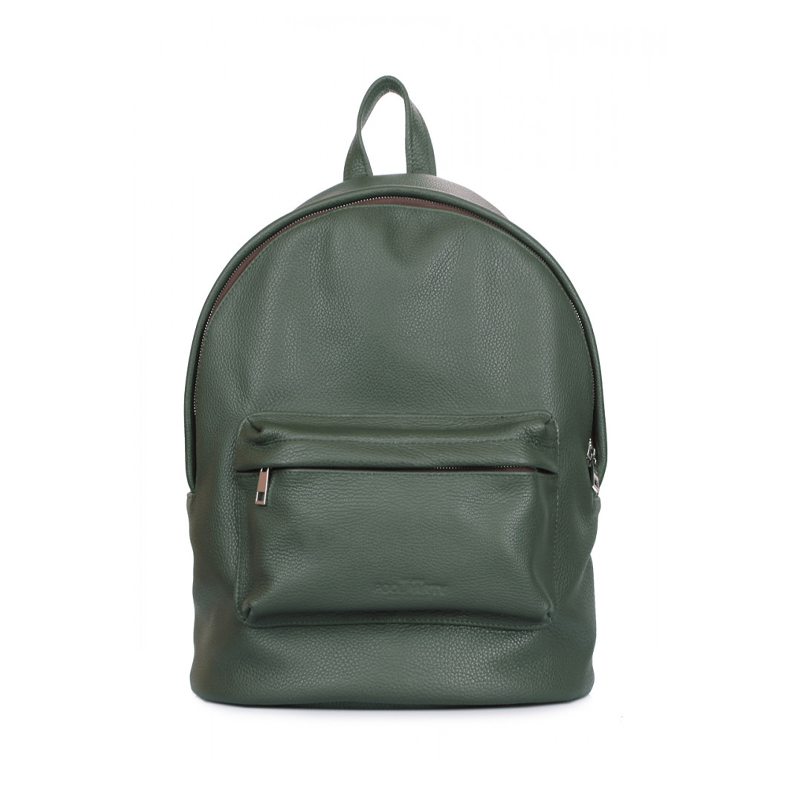 Рюкзак шкіряний POOLPARTY темно-зелений (backpack-leather-darkgreen)  - 51495 large popup