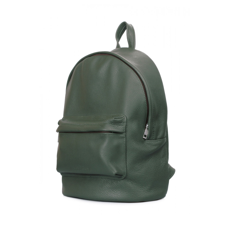 Рюкзак шкіряний POOLPARTY темно-зелений (backpack-leather-darkgreen)  - 51496 large popup