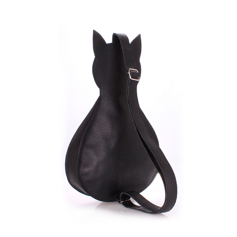 Рюкзак у формі кішки жіночий шкіряний POOLPARTY (leather-cat-backpack) large popup