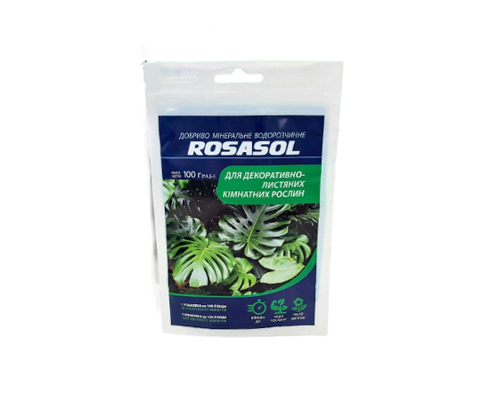 Мінеральне добриво для декоративних-листяних кімнатних рослин ТМ Rosasol 100г (117019) large popup