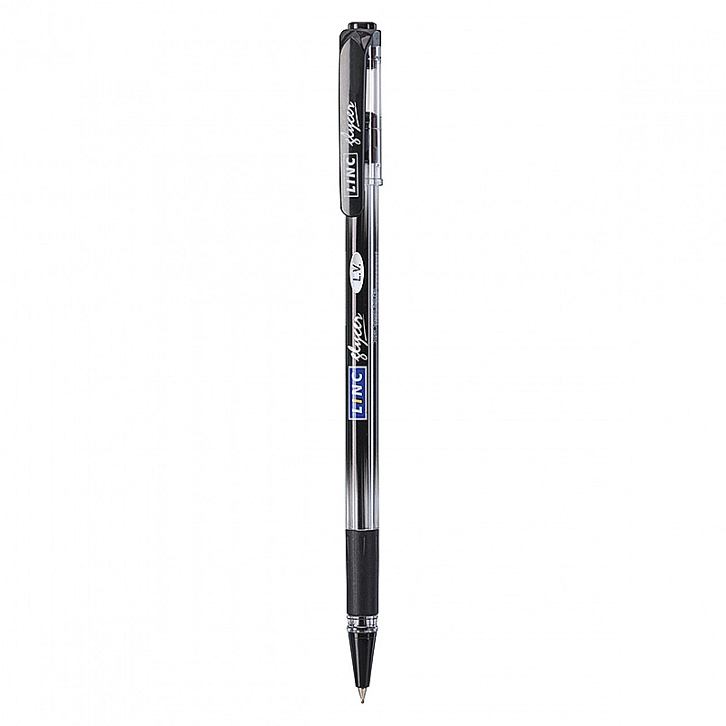 Ручка кулькова масляна 'Glycer' чорна 0,7 мм 'LINC' 12 шт. у уп. (411913) large popup