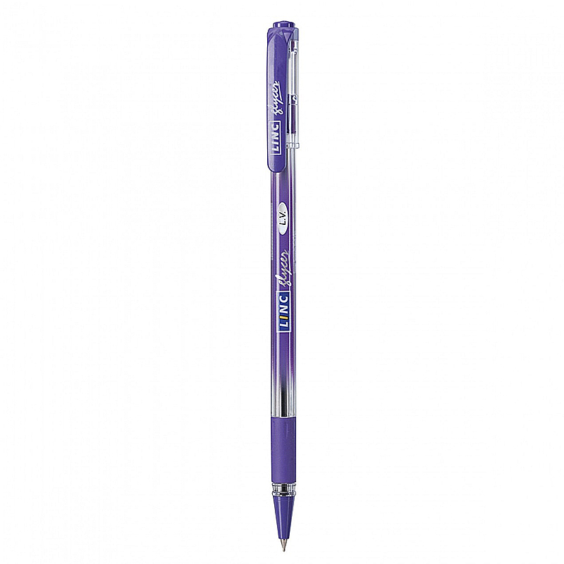 Ручка кулькова масляна 'Glycer' фіолетова 0,7 мм 'LINC' 12 шт. у уп. (411898) large popup