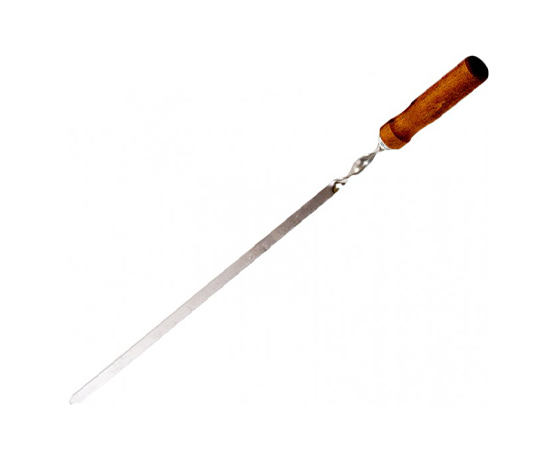 Шампур з дерев'яною ручкою прямою 2,0 мм, довжина 600 мм (Sh2-6) thumbnail popup