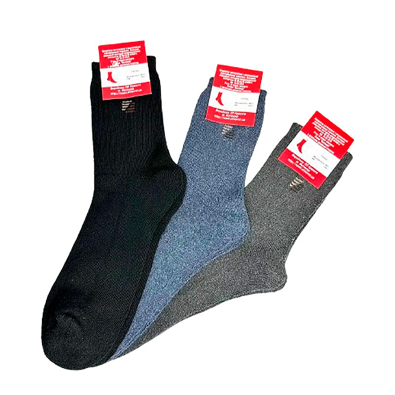 Шкарпетки чоловічі оптом Житомир, класичні 3в1, 12 пар, р.40-45 (280701) large popup