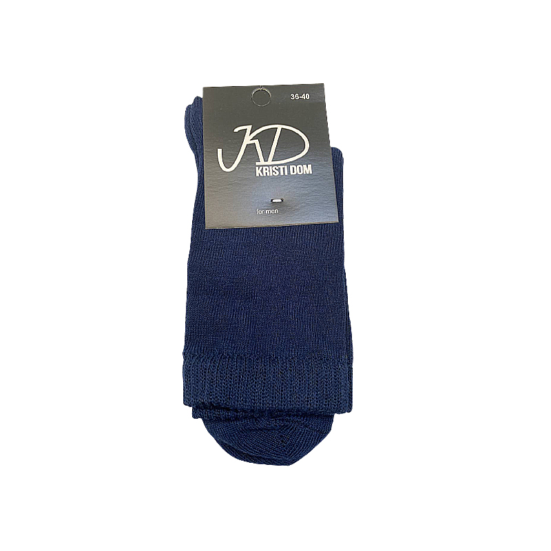 Шкарпетки KristiDom чоловічі стрейчеві класичні, сині р. 36-40 (832353) large popup