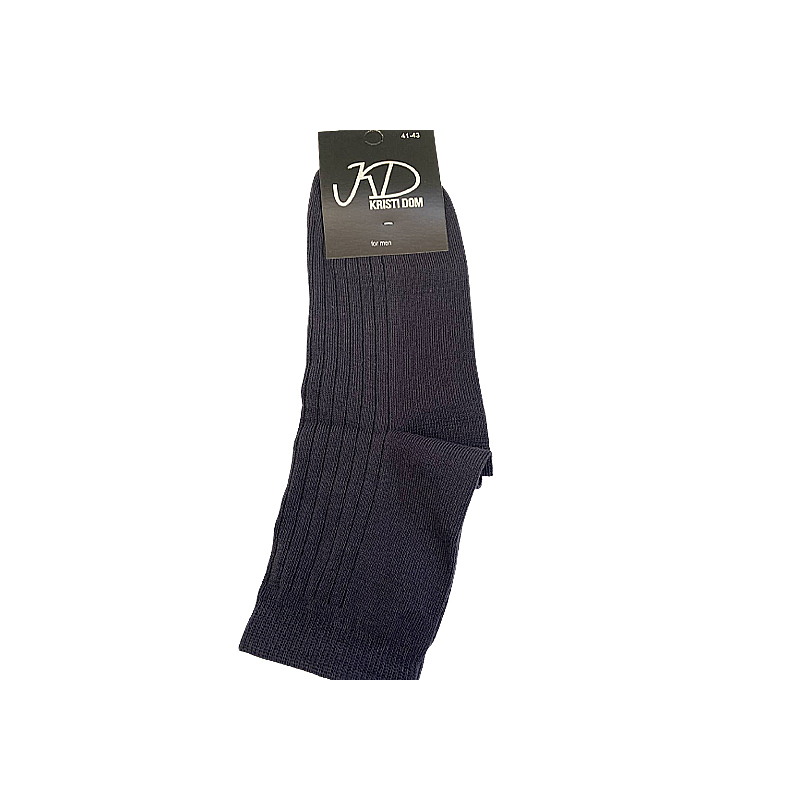 Шкарпетки KristiDom чоловічі стрейчеві, графіт, середні 41-43р (590465) large popup