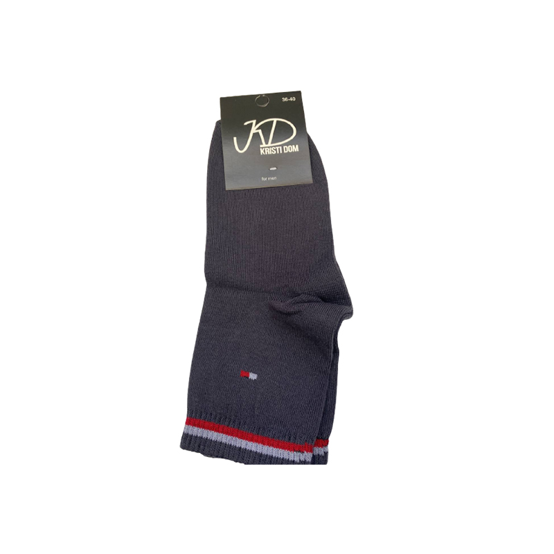 Шкарпетки KristiDom чоловічі стрейчеві, графіт, середні р. 36-40 (590045) large popup