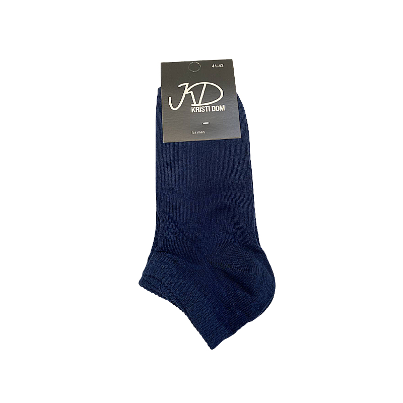 Шкарпетки KristiDom чоловічі стрейчеві, короткі сині р. 41-43 (832483) large popup