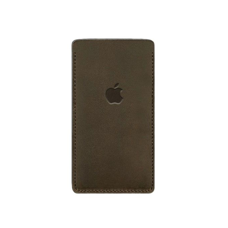 Шкіряний чохол для iPhone 12 Темно-коричневий large popup