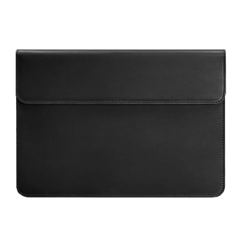 Шкіряний чохол-конверт на магнітах для MacBook 14 Чорний large popup