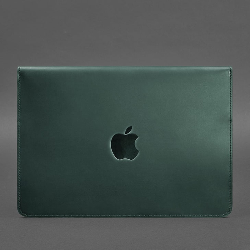 Шкіряний чохол-конверт на магнітах для MacBook 14 large popup