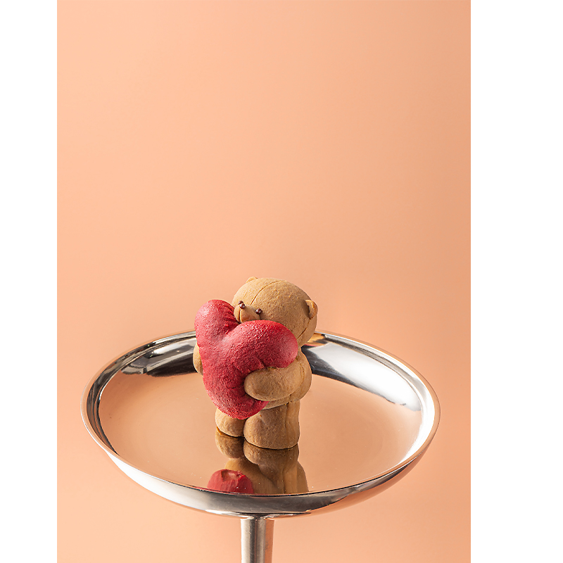 Шоколадний Ведмедик з серденьком Healthy Choice, без цукру, 150 г. large popup
