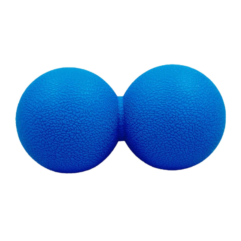 М'ячик масажний, EasyFit TPR, 12*6см, синій подвійний (EF-1062-Bl) large popup