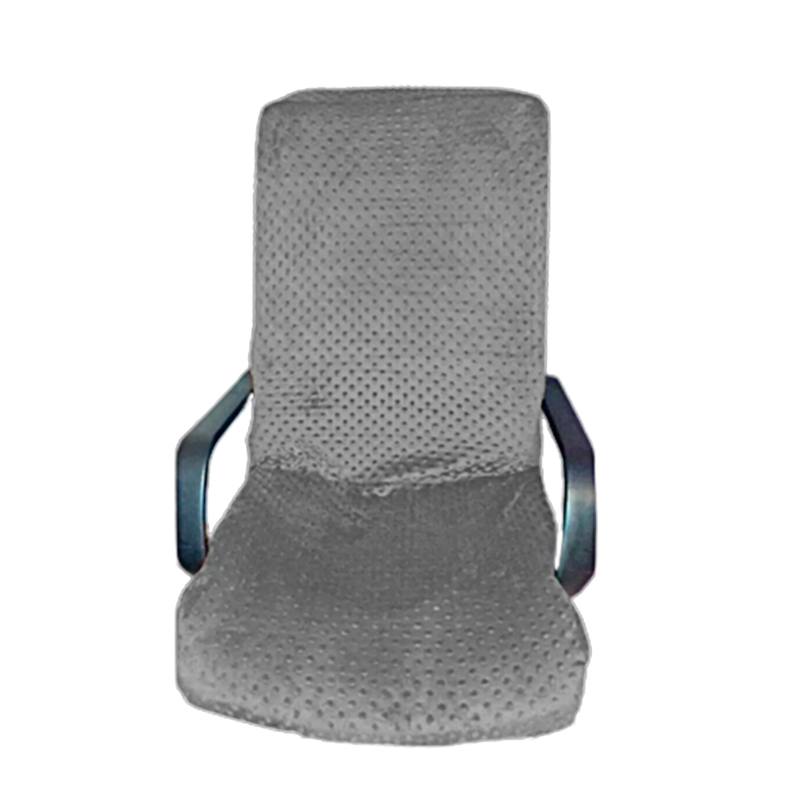 Чохол та підлокітники, MinkyHome, плюшевий, натяжний, на комп'ютерне крісло, сірий, (MH-063) large popup