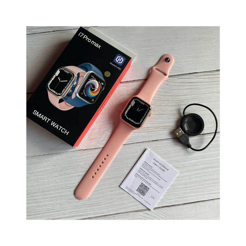 Смарт годинник Smart Watch I7 Pro Max Серія 7, рожевий, водонепроникний (I7 Pro Max Pink) large popup