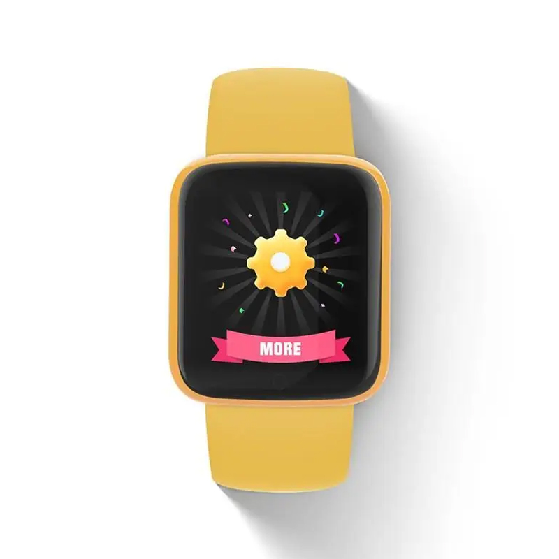 Смарт-годинник Smart Watch Y68 крокомір, підрахунок калорій, кольоровий екран (Y68 Yellow) large popup
