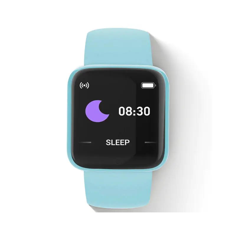 Смарт-годинник Smart Watch Y68 крокомір, підрахунок калорій, кольоровий екран (Y68 Light blue) large popup